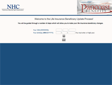 Tablet Screenshot of beneficiary.nhcpartnerbenefits.com